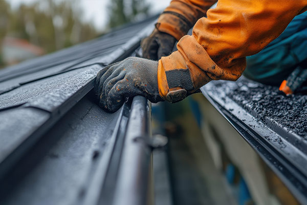 installing commercial rain gutters